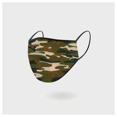 Daugkartinė kaukė WDX Mask, camouflage kaki цена и информация | Первая помощь | pigu.lt