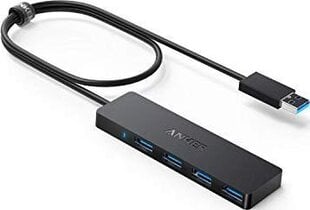 Anker Slim 4-Port USB 3.0 Data Hub цена и информация | Адаптеры, USB-разветвители | pigu.lt