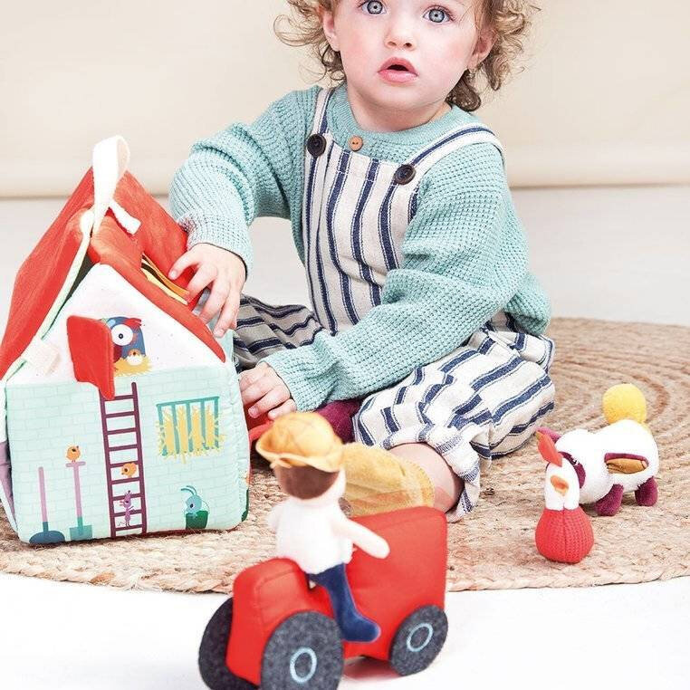 Minkšta išskleidžiama namas su priedais Lilliputiens kaina ir informacija | Žaislai kūdikiams | pigu.lt