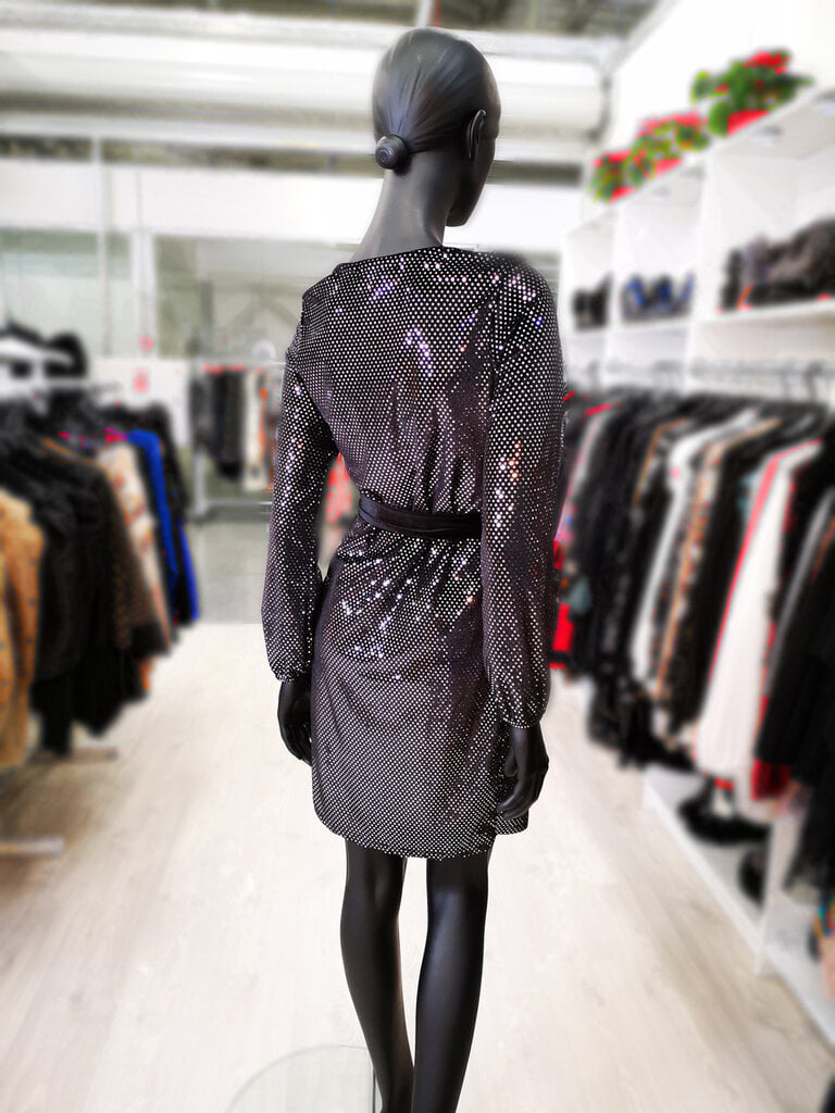 Suknelė moterims Alessandra, juoda kaina ir informacija | Suknelės | pigu.lt