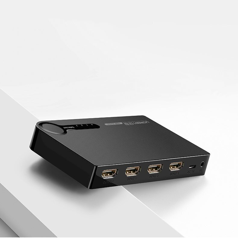 Komutatorius Ugreen HDMI - 3x HDMI, 3D, 4K, 7,5 Gbps, 36 bit kaina ir informacija | Komutatoriai (Switch) | pigu.lt