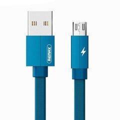 Remax rc-094m-micro USB, 1 m, mėlyna цена и информация | Кабели для телефонов | pigu.lt