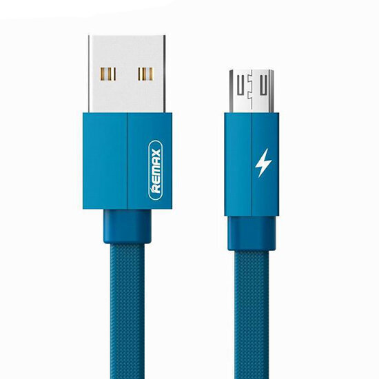 Remax rc-094m-micro USB, 1 m, mėlyna цена и информация | Laidai telefonams | pigu.lt