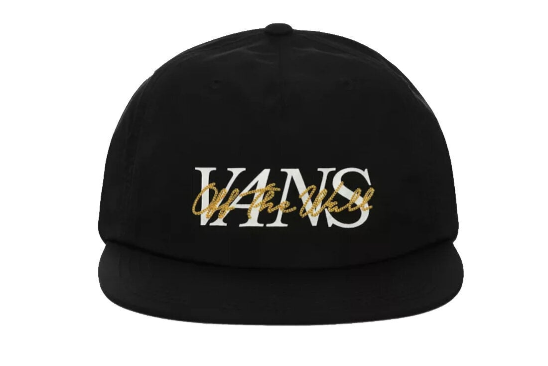 Kepurė su snapeliu vyrams Vans On The Vans Shallow Cap VN0A4TQ2BLK, juoda kaina ir informacija | Vyriški šalikai, kepurės, pirštinės | pigu.lt