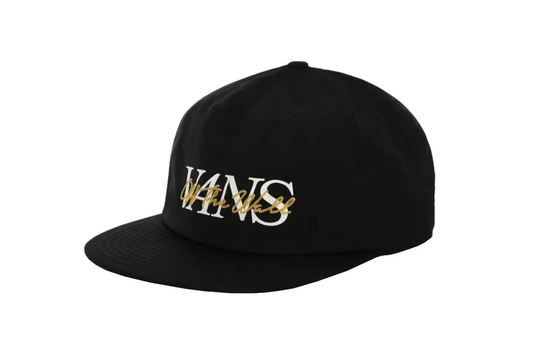 Kepurė su snapeliu vyrams Vans On The Vans Shallow Cap VN0A4TQ2BLK, juoda kaina ir informacija | Vyriški šalikai, kepurės, pirštinės | pigu.lt