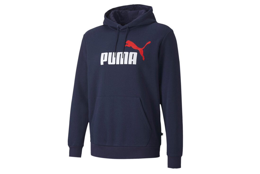 Džemperis vyrams Puma ESS 2 Col Hoody FL Big Logo 598014-06, mėlynas цена и информация | Džemperiai vyrams | pigu.lt