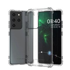 Чехол Wozinsky Anti Shock durable для Samsung Galaxy S21 Ultra 5G, прозрачный цена и информация | Чехлы для телефонов | pigu.lt