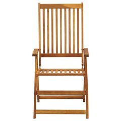 Atlošiamos sodo kėdės, 3vnt., ruda kaina ir informacija | Lauko kėdės, foteliai, pufai | pigu.lt