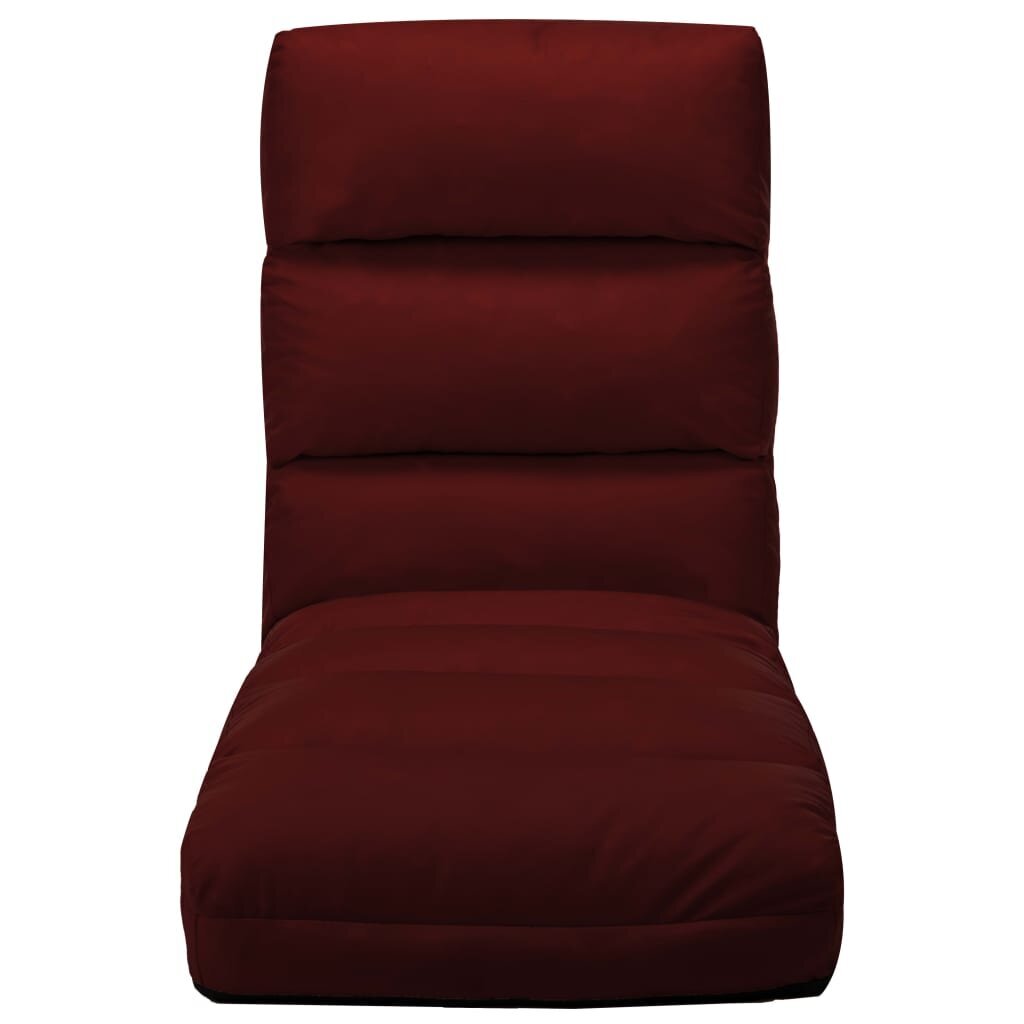Sulankstomas čiužinukas-kėdė, raudono vyno spalva, dirbtinė oda kaina ir informacija | Pagalvės, užvalkalai, apsaugos | pigu.lt