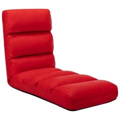 Sulankstomas čiužinukas-kėdė, raudonos spalvos, dirbtinė oda цена и информация | Подушки, наволочки, чехлы | pigu.lt