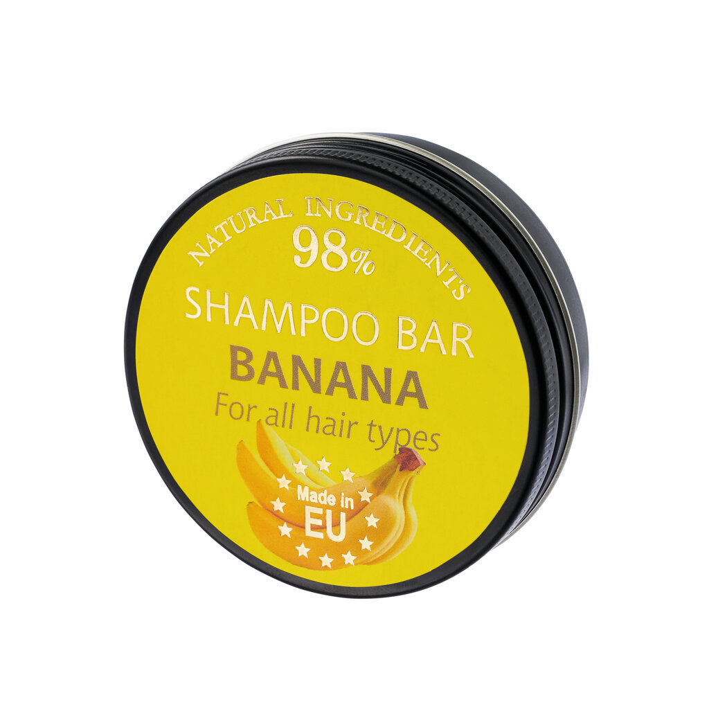 Kietas plaukų ir kūno šampūnas "banana" Saules Fabrika, 60g kaina ir informacija | Šampūnai | pigu.lt