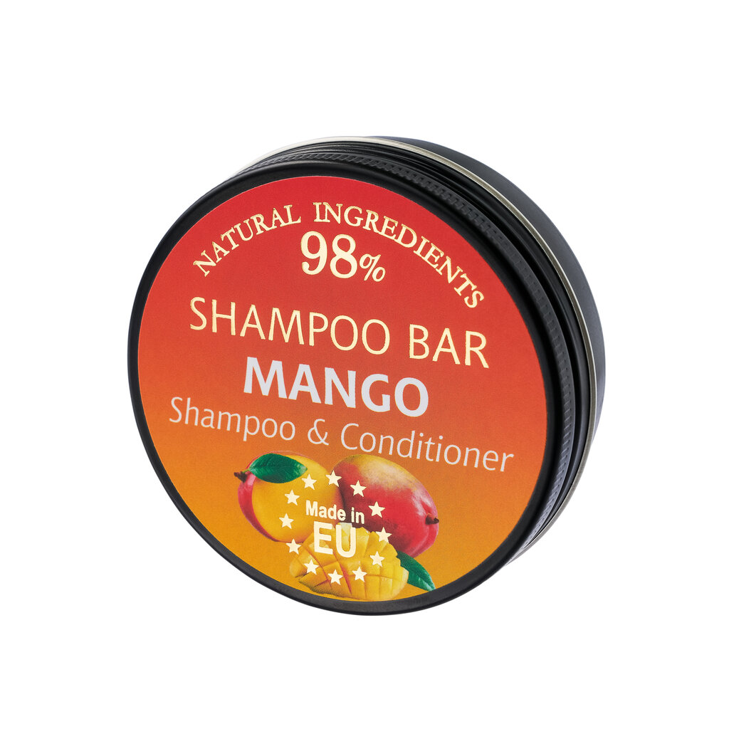 Kietas plaukų ir kūno šampūnas "mango" Saules Fabrika, 60g цена и информация | Šampūnai | pigu.lt