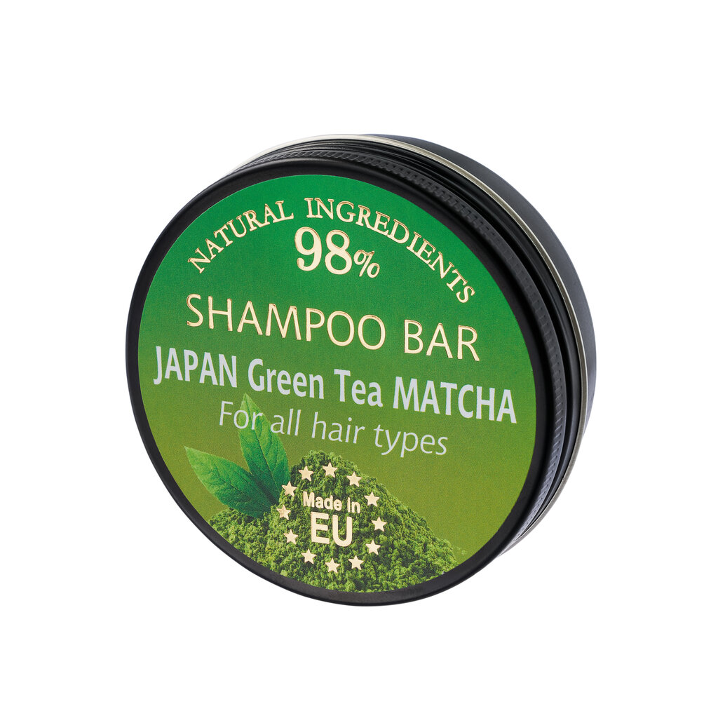 Kietas plaukų ir kūno šampūnas "green tea matcha" Saules Fabrika, 60g kaina ir informacija | Šampūnai | pigu.lt