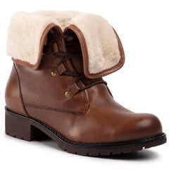 Кожаные ботинки CAPRICE, коричневые цена и информация | Женские сапоги | pigu.lt