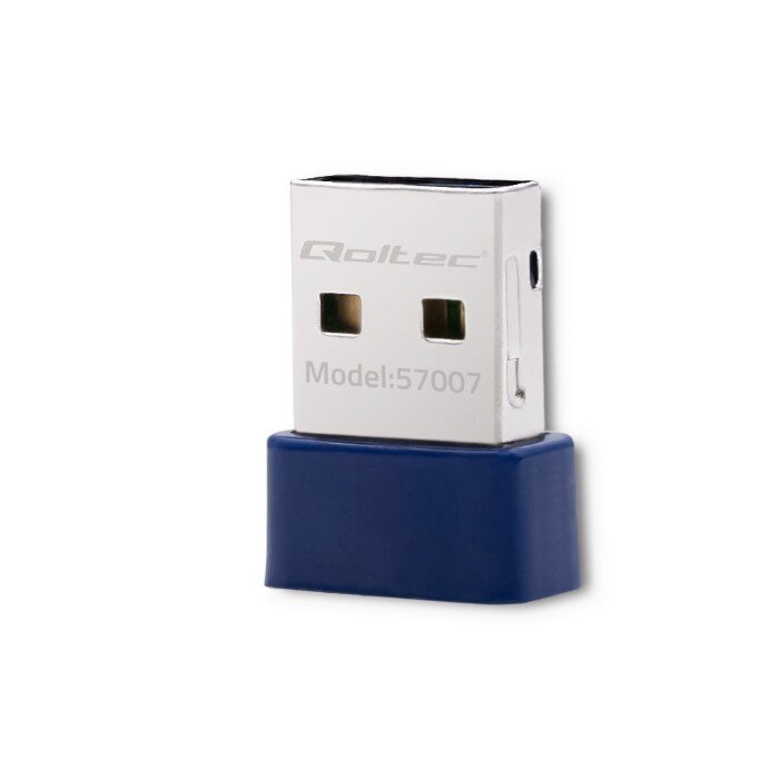 Qoltec 57007 Wireless Mini Bluetooth USB WiFi Adapter kaina ir informacija | Maršrutizatoriai (routeriai) | pigu.lt