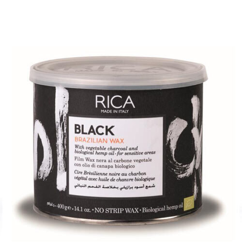 juodas Brazilijos kietasis vaškas Rica, 400 ml kaina ir informacija | Depiliacijos priemonės | pigu.lt
