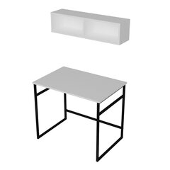 Письменный стол Gama, белый/черный цена и информация | Компьютерные, письменные столы | pigu.lt