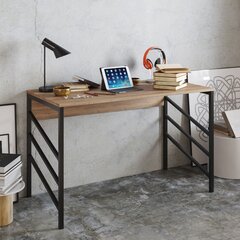 Письменный стол Tuna, коричневый/черный цена и информация | Компьютерные, письменные столы | pigu.lt