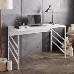 Письменный стол Tuna, белый цена и информация | Компьютерные, письменные столы | pigu.lt