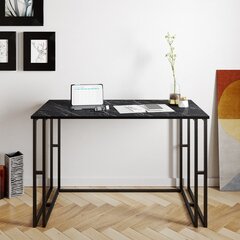 Rašomasis stalas Alfa, juodas kaina ir informacija | Kompiuteriniai, rašomieji stalai | pigu.lt