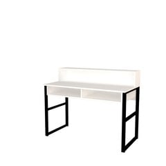 Письменный стол Zakkum, белый/черный цена и информация | Компьютерные, письменные столы | pigu.lt