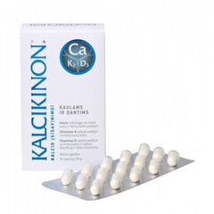 Kalcikinon®+ Ca +K2 +D3 kalcio įsisavinimui, 60 kapsulių kaina ir informacija | Vitaminai, maisto papildai, preparatai gerai savijautai | pigu.lt