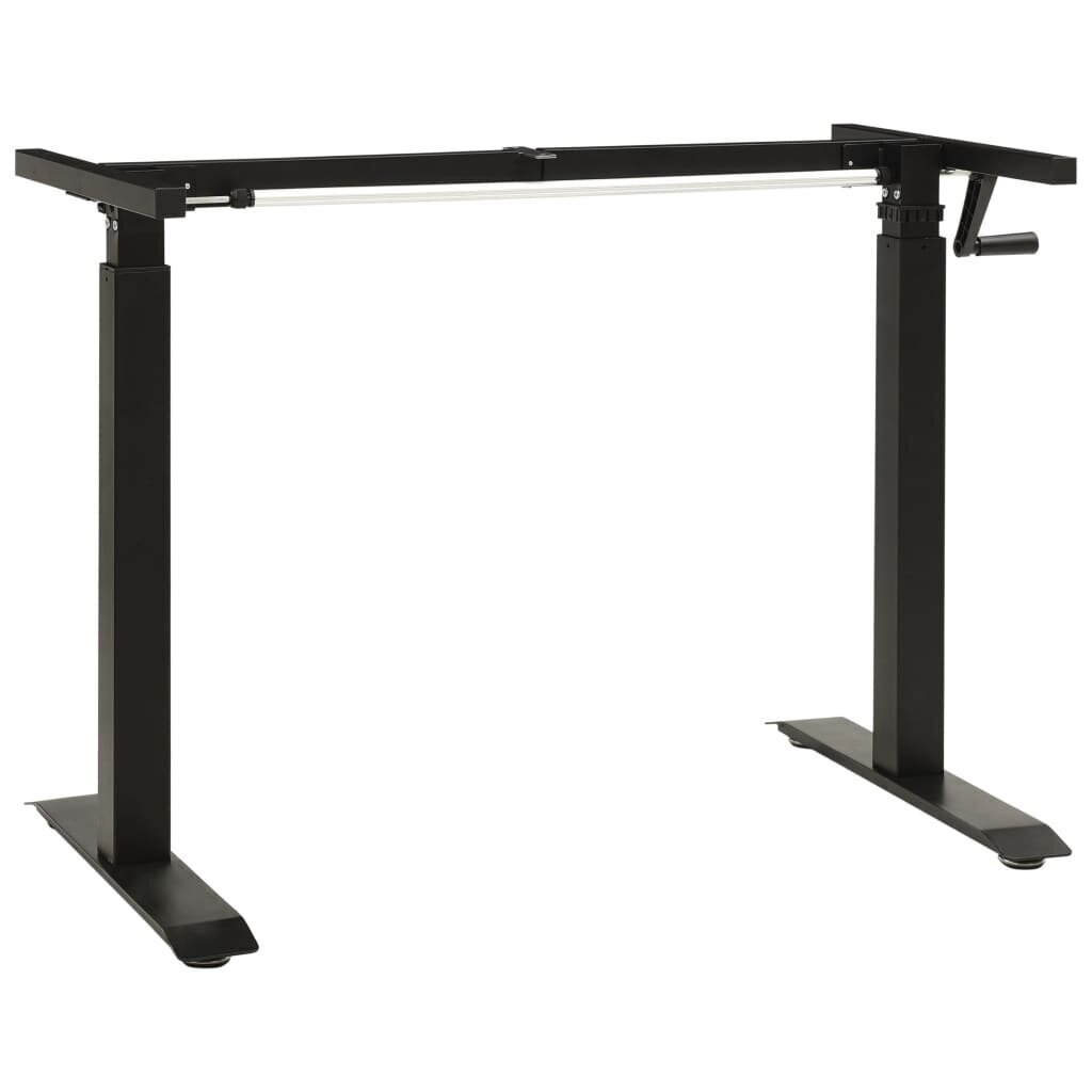 Reguliuojamo aukščio stovimo rašomojo stalo rėmas, juodas kaina ir informacija | Kompiuteriniai, rašomieji stalai | pigu.lt
