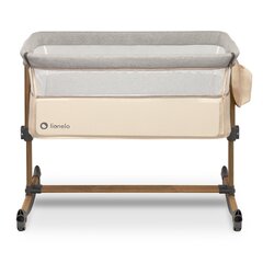 Кроватка Lionelo Leonie 3 in 1, Sand/Grey цена и информация | Манежи для детей | pigu.lt