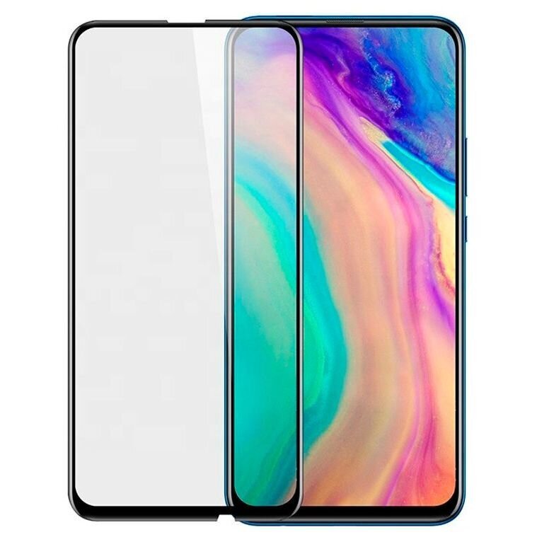 Hallo Full Face 5D / Full Glue Tempered Glass Apsauginis stiklas su rėmeliu Huawei Y5 / Y5 Prime (2018) Black цена и информация | Apsauginės plėvelės telefonams | pigu.lt