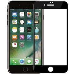 Hallo Full Face 5D / Full Glue Tempered Glass Apsauginis stiklas su rėmeliu Apple iPhone 8 Black kaina ir informacija | Apsauginės plėvelės telefonams | pigu.lt