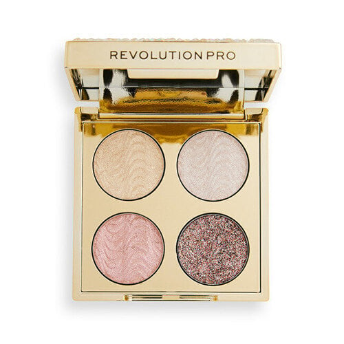 Akių šešėlių paletė Makeup Revolution Ultimate Crystal Eye Quad Champagne Crystal, 3.2 g цена и информация | Akių šešėliai, pieštukai, blakstienų tušai, serumai | pigu.lt