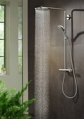 Hansgrohe Raindance Select S 240 1jet термостатическая душевая система, Matt Black, 27633670 цена и информация | Душевые комплекты и панели | pigu.lt