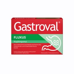 Maisto papildas Gastroval Fluxus, 15 kapsulių kaina ir informacija | Vitaminai, maisto papildai, preparatai gerai savijautai | pigu.lt