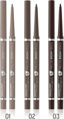 Карандаш для бровей Bell Hypoallergenic Precise brow pencil 01 Light blonde, 2 г цена и информация | Карандаши, краска для бровей | pigu.lt