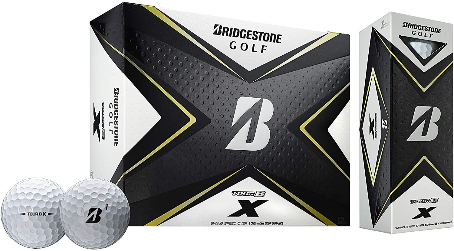 Golfo kamuoliukai Bridgestone Tour B X 12 vnt kaina ir informacija | Golfas | pigu.lt