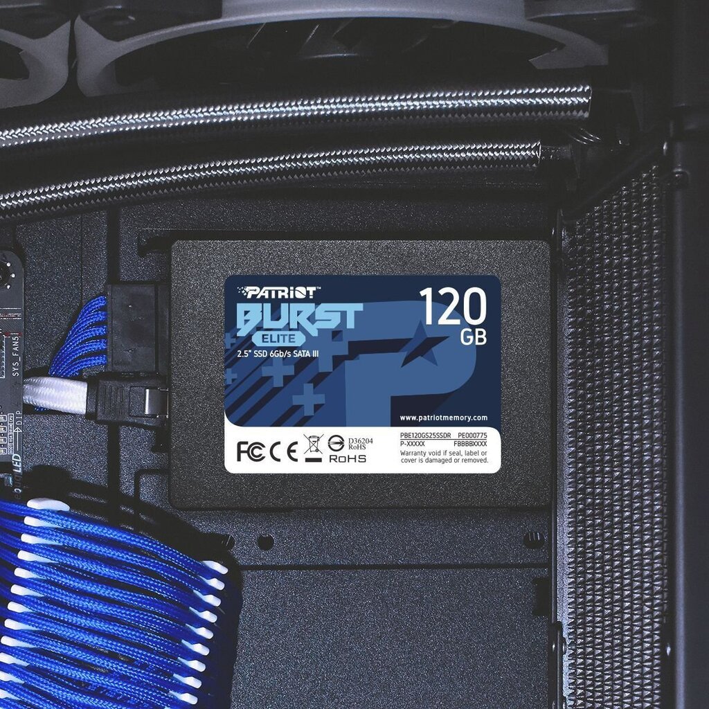 Patriot PBE120GS25SSDR цена и информация | Vidiniai kietieji diskai (HDD, SSD, Hybrid) | pigu.lt