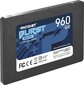 SSD diskas|PATRIOT|Burst Elite|960 GB|SATA 3.0|3D NAND|Įrašymo sparta 320 MB/sec|skaitymo sparta 450 MB/sec|2,5"|TBW 400 TB|PBE960GS25SSDR kaina ir informacija | Vidiniai kietieji diskai (HDD, SSD, Hybrid) | pigu.lt