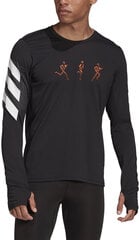 Adidas Marškinėliai Vyrams Conf Gfx Ls Black kaina ir informacija | Džemperiai vyrams | pigu.lt
