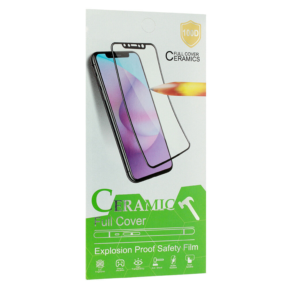 Apsauga telefono ekranui Full cover Ceramics, skirta Iphone 11 PRO/X/XS kaina ir informacija | Apsauginės plėvelės telefonams | pigu.lt