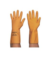 Перчатки хозяйственные NEO ORANGE 32см оранжевые L (пара) цена и информация | Инвентарь для уборки и принадлежности | pigu.lt