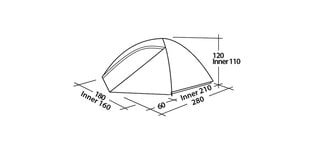 Палатка Easy Camp Meteor 300, зеленого цвета цена и информация | Палатки | pigu.lt