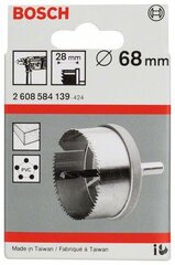 Gręžimo karūna Bosch 2608584139 HSS centriniu grąžtas, 68mm, 1vnt. kaina ir informacija | Mechaniniai įrankiai | pigu.lt