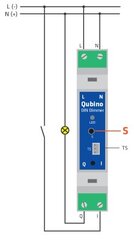 Qubino DIN Dimmer išmanus Z-Wave apšvietimo valdiklis цена и информация | Системы безопасности, контроллеры | pigu.lt