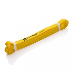 Резина сопротивления Let's Bands Max Yellow 100 см, желтая цена и информация | Фитнес-резинки, гимнастические кольца | pigu.lt