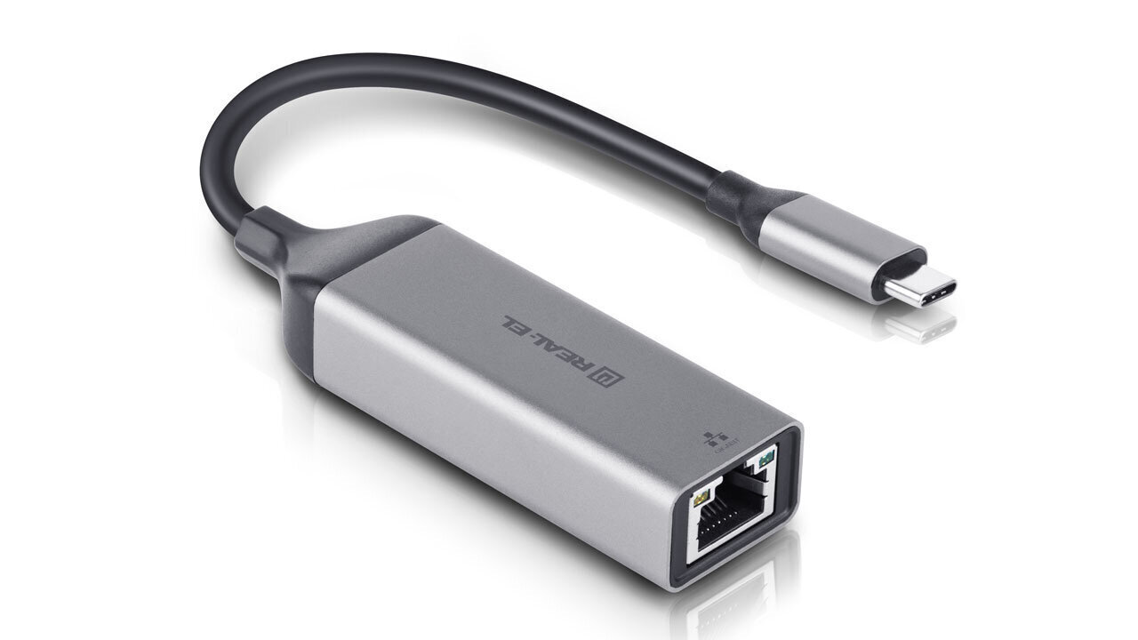 Adapteris REAL-EL CE-150 (C tipas - Ethernet) kaina ir informacija | Adapteriai, USB šakotuvai | pigu.lt