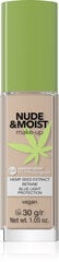 Жидкая увлажняющая пудра Bell Hypoallergrnic Nude&Moist, 01 light beige, 30г цена и информация | Пудры, базы под макияж | pigu.lt
