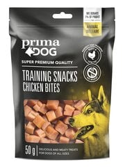 PrimaDog Treniravimo skanėstas - Vištienos kasneliai, 50 g цена и информация | Лакомства для собак | pigu.lt