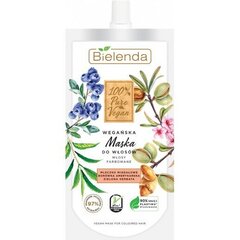 Питательная маска для окрашенных и сухих волос Bielenda 100% Pure Vegan, 125 мл цена и информация | Средства для укрепления волос | pigu.lt