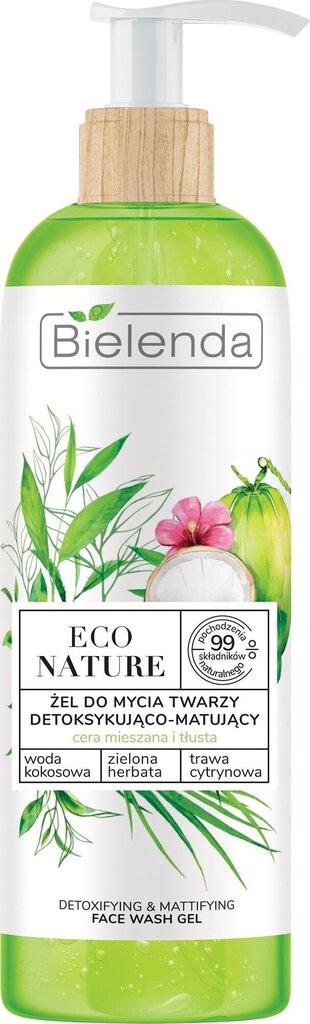 Veido prausiklis Bielenda Eco Nature Kokosų vanduo ir žalioji arbata ir citrinžolė, 200 g kaina ir informacija | Veido prausikliai, valikliai | pigu.lt