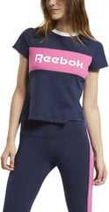 Футболки Reebok Te Linear Logo Deta Blue цена и информация | Футболка женская Kinga, разноцветная | pigu.lt